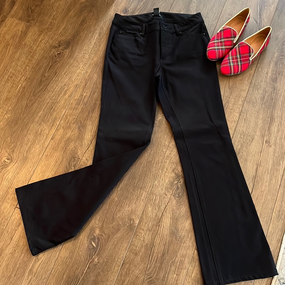WHBM skinny flare jeans.
